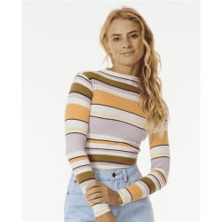 Teeshirt femme RIPCURL Sunrise Session Rib L/S Tee Multico