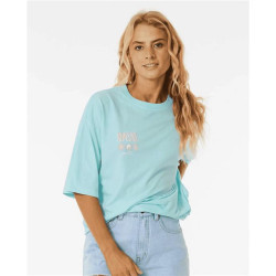 Teeshirt femme RIPCURL Cosmic Dreams Heritage Tee Light Blue