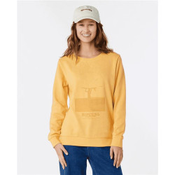 Sweat femme RIPCURL Re-Entry Crew Pastel Orange