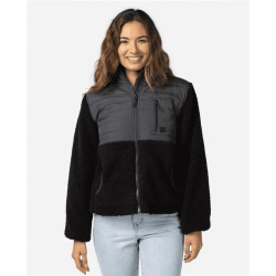 Veste femme RIPCURL Anti-Series Anoeta Fleece Zt Washed Black