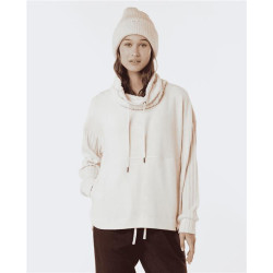 Sweat femme RIPCURL Cosy Roll Neck Ii Ecru Marle