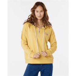 Sweat femme RIPCURL Latina Isla Fleece Hoodie Washed Yellow