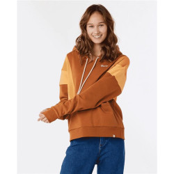 Sweat femme RIPCURL Olalla Hoodie Fleece Light Brown