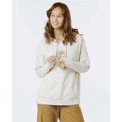 Sweat femme RIPCURL Mikros Fleece Beige