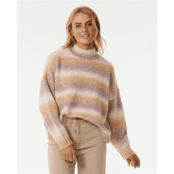 Pull femme RIPCURL La Isla Knit Crew Multico