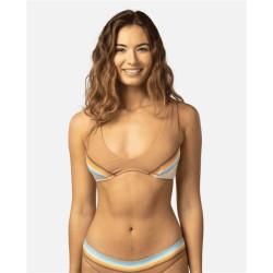 Bikini top RIPCURL Sunrise Stripe Trilette Brown