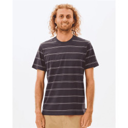 Teeshirt RIPCURL Plain Stripe Tee Washed Black