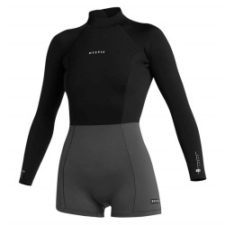 Combinaison shorty femme MYSTIC Lunar Longarm 2/2mm Bzip Black