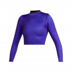 Top néoprène femme MYSTIC Lunar L/S Crop Top Neoprene 2mm Purple