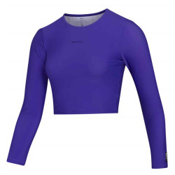 Lycra femme MYSTIC Sunn L/S Crop Rashvest Purple