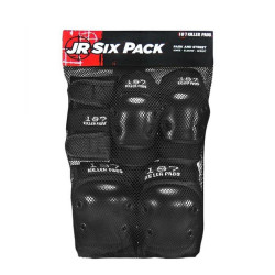 Set de protection 187 Junior Six Pack Set Black