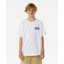 Tee shirt junior RIPCURL Skull Slob White