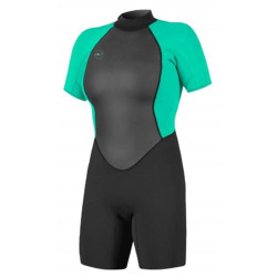 Shorty femme O NEILL Reactor II 2mm BZ Noir / aqua