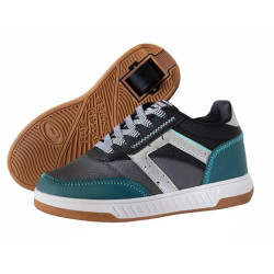 Chaussures à roulettes BREEZY ROLLERS Kicks Turquoise/Grey/Black