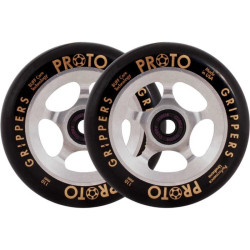 Paire de roues trottinette PROTO Gripper Black/Raw 110mm