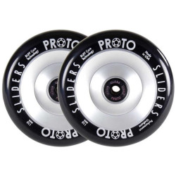 Paire de roues trottinette PROTO Slider Fullcore Argent 110mm