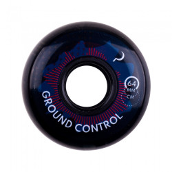 Roue roller GC Wheels 64mm90A Turbulence Noir 64mm