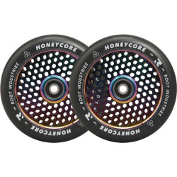 Paire de roues trottinette ROOT INDUSTRIES Honey Noir Neochrome 120mm