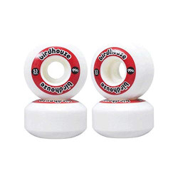 Roues skate BIRDHOUSE SKATEBOARDS Logo 99a (PK 4) Red 53mm