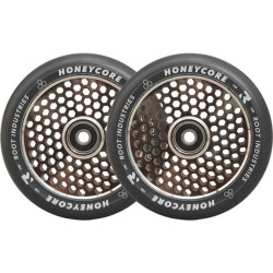 Paire de roues trottinette ROOT INDUSTRIES Honey Noir Mirror 120mm
