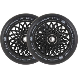 Paire de roues trottinette ROOT INDUSTRIES Lotus Wide Noir 120mm