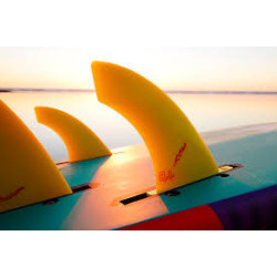 Set de 2 ailerons windsurf K4 FINS Asymmetric Incinerator Fronts SS 2° Slot Box 10cm