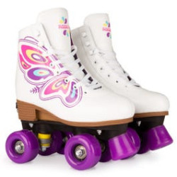Rollers quad ajustables ROOKIE ROLLERSKATES Butterfly 3-5 White 45049