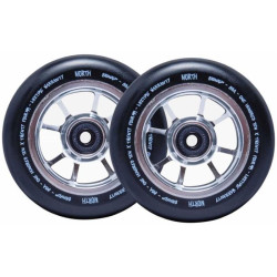Paire de roues trottinette NORTH Signal Argent 24mm