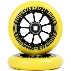Paire de roues trottinette TILT UHR Jaune 120mm