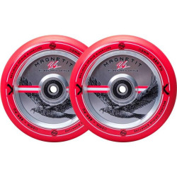 Paire de roues trottinette STRIKER Bgseakk Magnetit Rouge 110mm