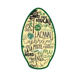 Skimboard ONE Wood Landes 41 Teal/Green