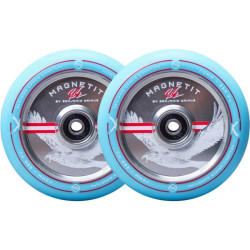 Paire de roues trottinette STRIKER Bgseakk Magnetit Bleu-vert 110mm