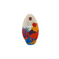 Skimboard WOOD Kee beach Orange/Yellow 37