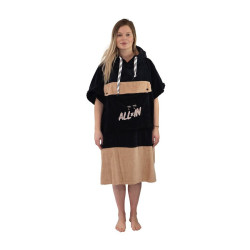 V Poncho ALL IN Flash Line Noir / rose
