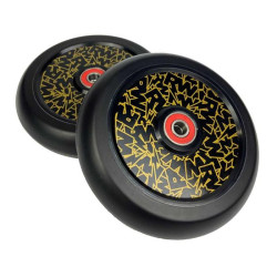 Paire de roues trottinette NITRO CIRCUS RW Hollow Noir 120mm