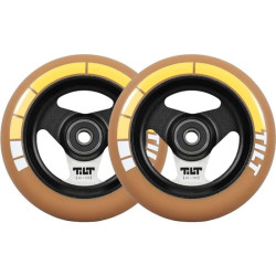 Paire de roues trottinette TILT Stage I Wide Gold Stripe 120mm