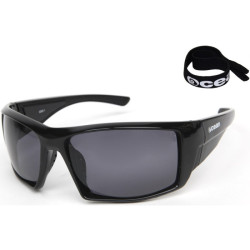 Lunettes de soleil flottantes OCEAN SUNGLASSES Aruba Mat Black / Smoke