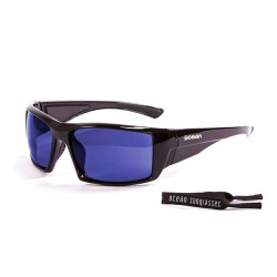 Lunettes de soleil flottantes OCEAN SUNGLASSES Aruba Shiny Black / Blue