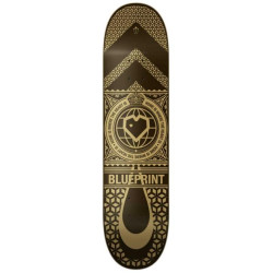 Plateau de skate BLUEPRINT Home Heart Noir/Or 8.125