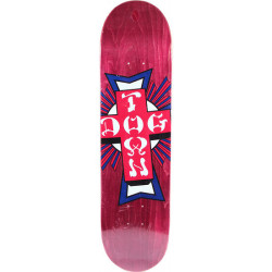 Plateau skate DOGTOWN Cross Logo USA Rouge 8.0