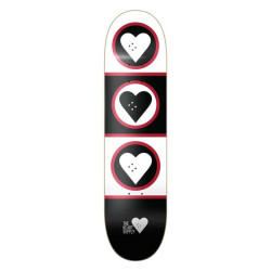Plateau de skate HEART SUPPLY Squad Noir/Blanc 8.5