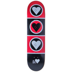 Plateau de skate HEART SUPPLY Squad Noir/Rouge/Blanc 8.375