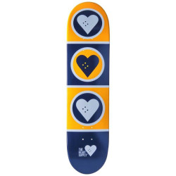 Plateau de skate HEART SUPPLY Squad Jaune 7.75