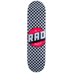 Plateau de skate RAD Checker Noir/Blanc 8.25