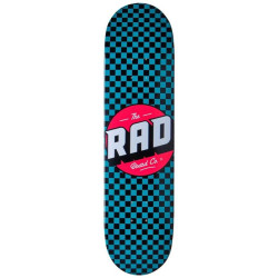 Plateau de skate RAD Checker Noir/Bleu-vert 7.75
