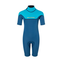 Combinaison shorty junior NEILPRYDE Dolphin Youth 2/2 Back Zip Navy/Light Blue
