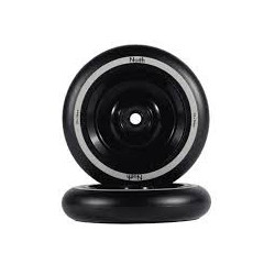 Paire de roues trottinette NORTH Full core Noir mat 110mm