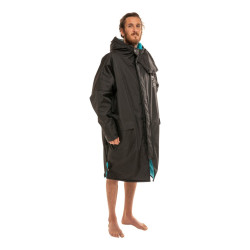 Poncho étanche ALL IN Storm Vest Noir / turquoise