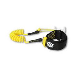 Leash bodyboard SNIPER Deluxe Poignet Noir / jaune