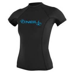 Lycra manches courtes femme Basic Skin Noir XL